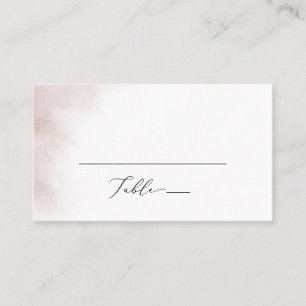 Watercolor Wash   Blush Flat Wedding Place Card