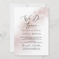 Watercolor Wash | Blush We Do Again Vow Renewal