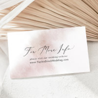 Watercolor Wash | Blush Wedding Website