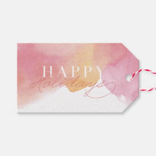 Watercolor Wash Holiday Gift Tag