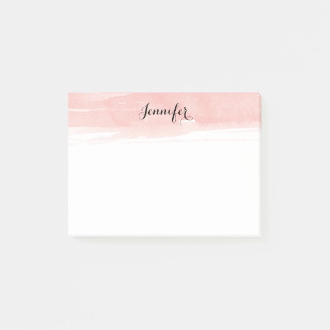 Watercolor wash Post-it Notes, pink Post-it Notes (Front)