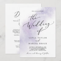 Watercolor Wash | Purple All In One Wedding