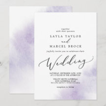 Watercolor Wash | Purple Wedding