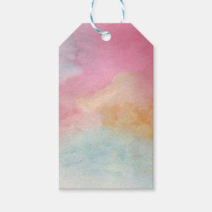 Watercolor Washes  Design by Jan gift tag