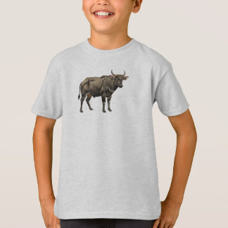 Watercolor Water Buffalo Illustration T-Shirt