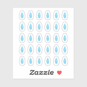 Watercolor Water Droplet Planner Stickers