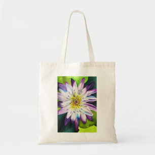 Watercolor water lilies fine art tote bag