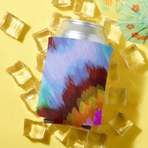 Watercolor waterfall, nature 2 can cooler