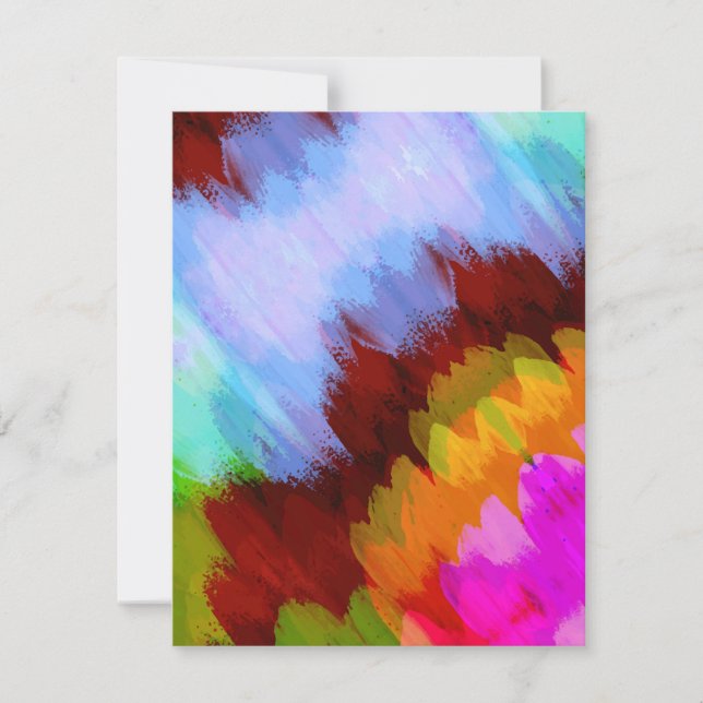 Watercolor waterfall, nature 2 card (Front)