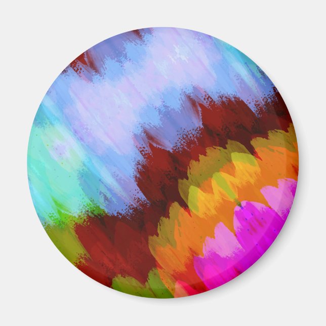 Watercolor waterfall, nature 2 magnet (Front)