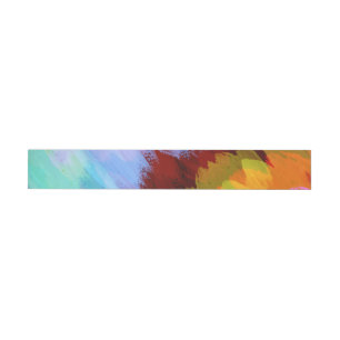 Watercolor waterfall, nature 2 wrap around label
