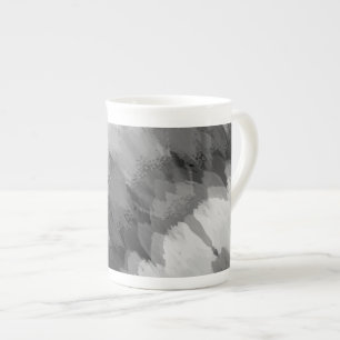 Watercolor waterfall, nature 3 bone china mug
