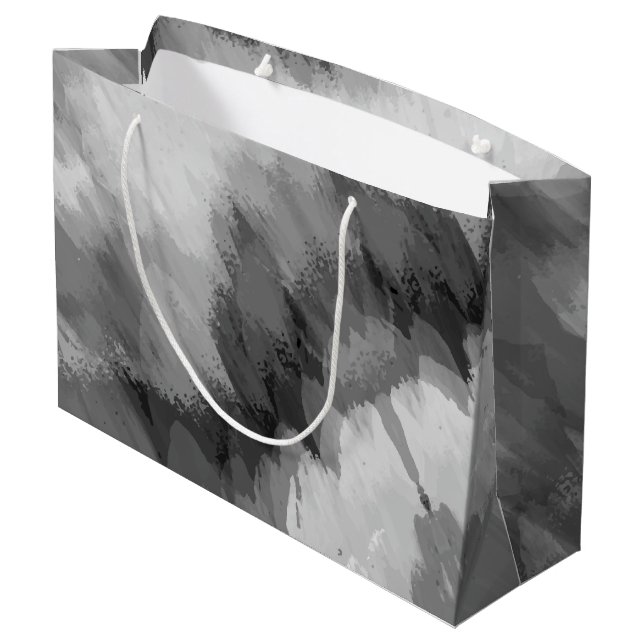 Watercolor waterfall, nature 3 large gift bag (Back Angled)