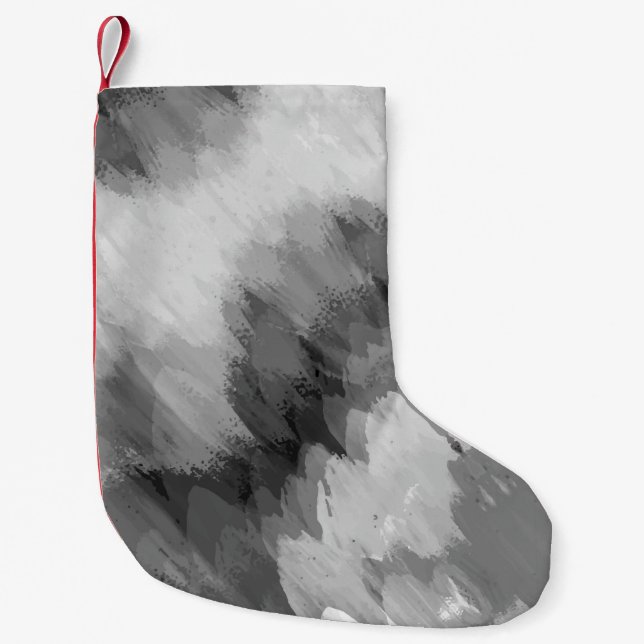 Watercolor waterfall, nature 3 small christmas stocking (Front)