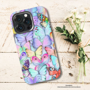 Watercolor waterfly pattern for girls Modern iPhone 13 Pro Case