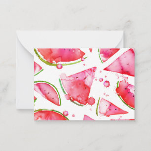 Watercolor Watermelon 1 Card