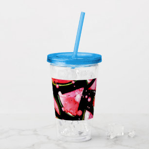 Watercolor Watermelon 2 Acrylic Tumbler
