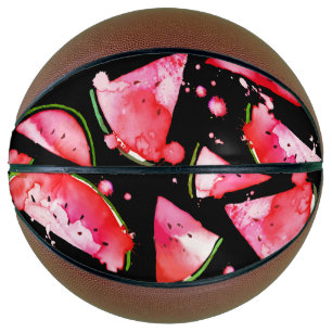 Watercolor Watermelon 2 Basketball