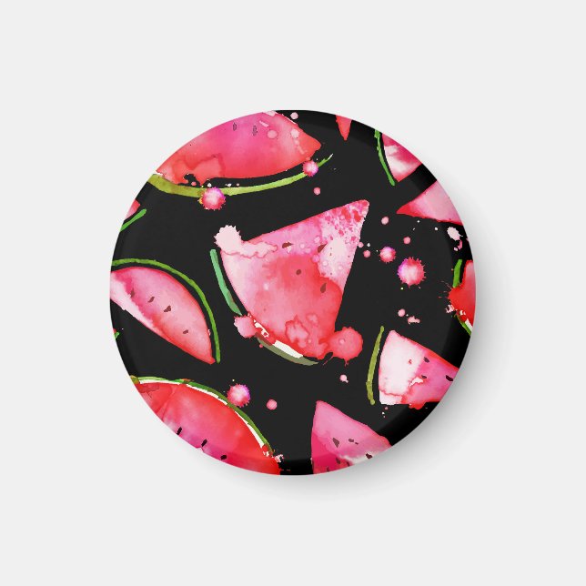 Watercolor Watermelon 2 Magnet (Front)