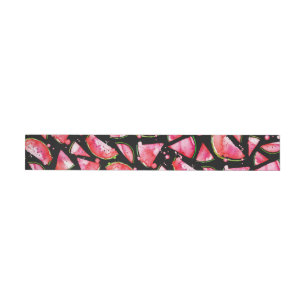 Watercolor Watermelon 2 Wrap Around Label