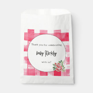 Watercolor Watermelon Baby Girl Shower Party Favour Bags