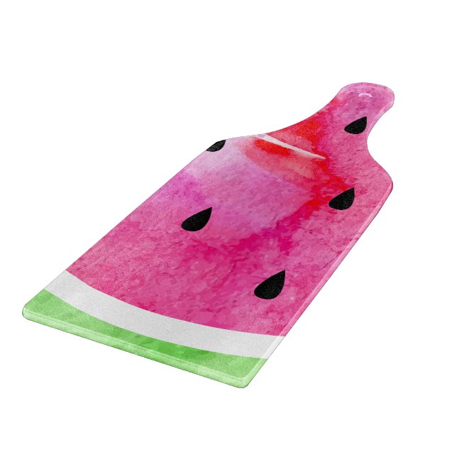 Watercolor Watermelon Cutting Board (Corner)