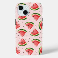 Watercolor Watermelon Fruit Pattern
