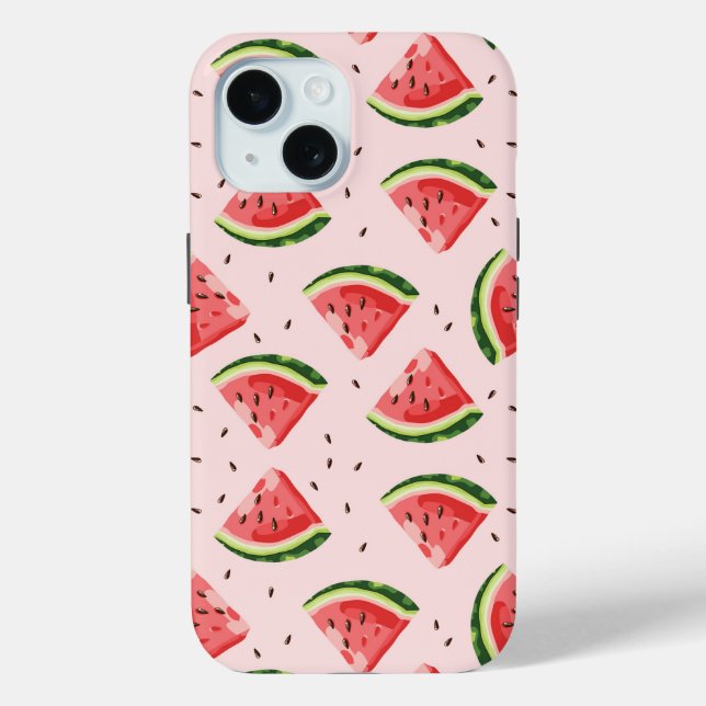 Watercolor Watermelon Fruit Pattern Case-Mate iPhone Case (Back)