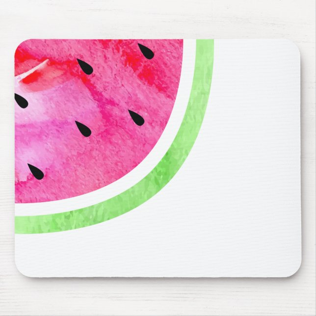 Watercolor Watermelon Mouse Mat (Front)