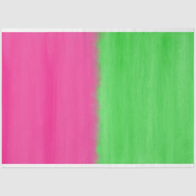 Watercolor Watermelon Ombre Tissue Paper (Front)