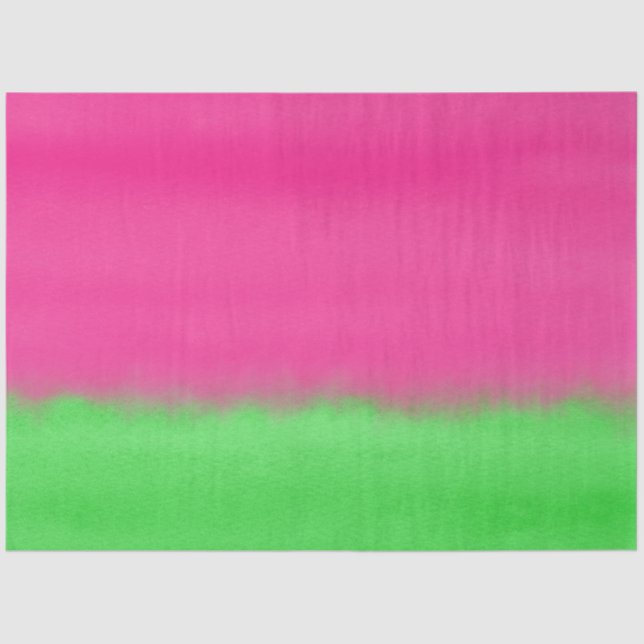 Watercolor Watermelon Ombre Tissue Paper (Front)