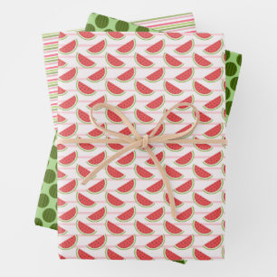 Watercolor Watermelon Pattern   Wrapping Paper Sheet