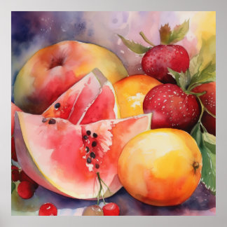 WATERCOLOR WATERMELON PHOTO PRINT