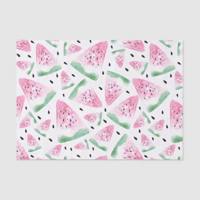 Watercolor Watermelon Tissue Paper (Front)
