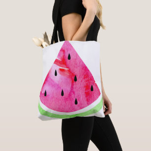Watercolor Watermelon Tote Bag