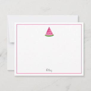 Watercolor Watermelon Wedge Card