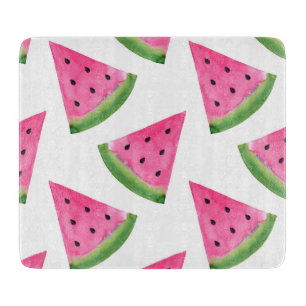 Watercolor Watermelon Wedges Cutting Board