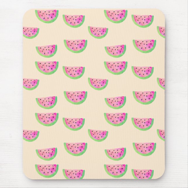 Watercolor Watermelons Mouse Mat (Front)