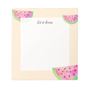 Watercolor Watermelons Notepad
