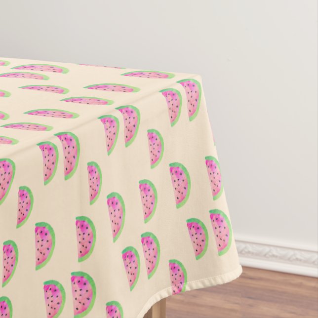 Watercolor Watermelons Tablecloth (In Situ)