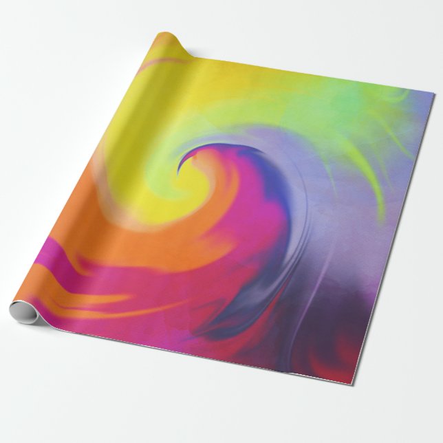 Watercolor Wave - Wrapping Paper (Unrolled)