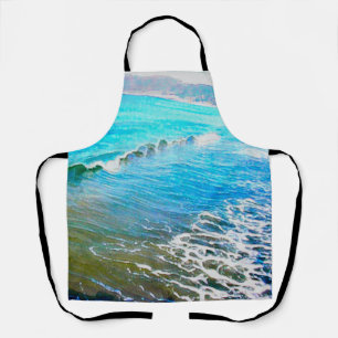 Watercolor Waves Apron