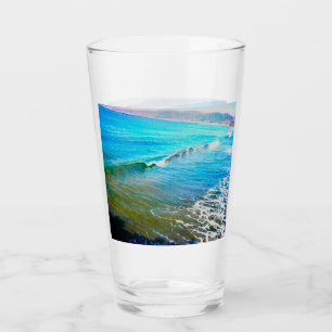 Watercolor Waves Glass