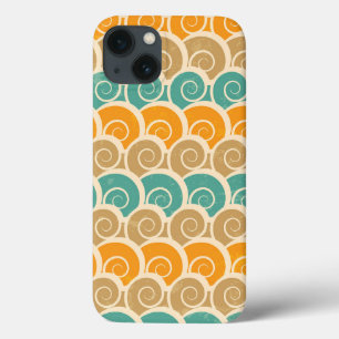 Watercolor Waves Pattern iPhone 13 Case