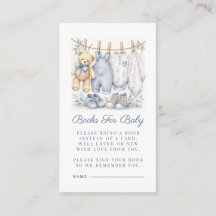 Watercolor We Can Bearly Wait Blue Books for Baby