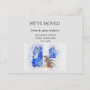 Watercolor We’ve Moved Announcement Postcard