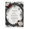 Watercolor Webbed Roses Framed Goth Wedding