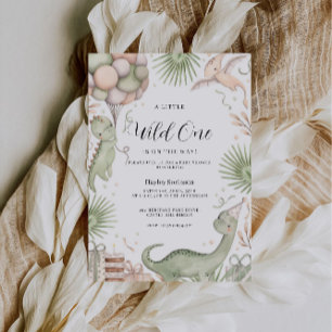 Watercolor Wedding Baby Shower  Invitation