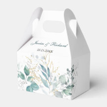 Watercolor Wedding Favour Box