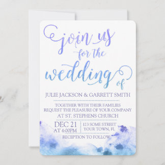 Watercolor Wedding Invitation